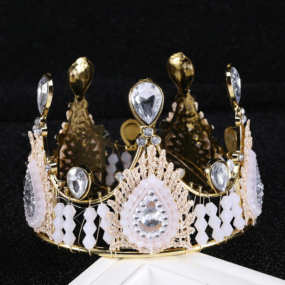 Cake Decoration Crown Upright Ornament Adult Retro Birthday Baking Insert Plastic Head Decoration Children Little Crown For Cake