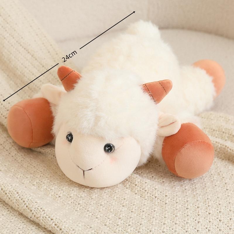 Kawaii Sheep Plush Toy Soft Animal Throw Pillow Stuffed Sofa Decor Comfort Gift For Kids Girls Boys Birthday Present Doll