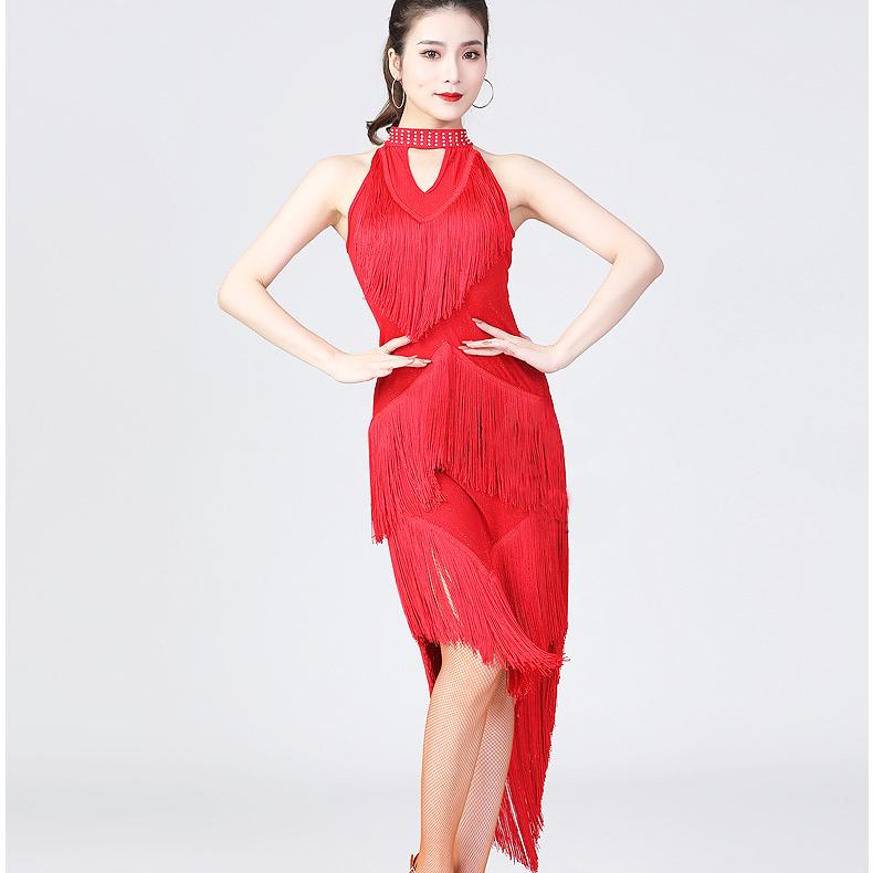 Women Shiny Fringe Halter Neck Dress Roaring Flapper Gatsby Latin Dance Sexy Sparkly Sequins Bodycon Dress