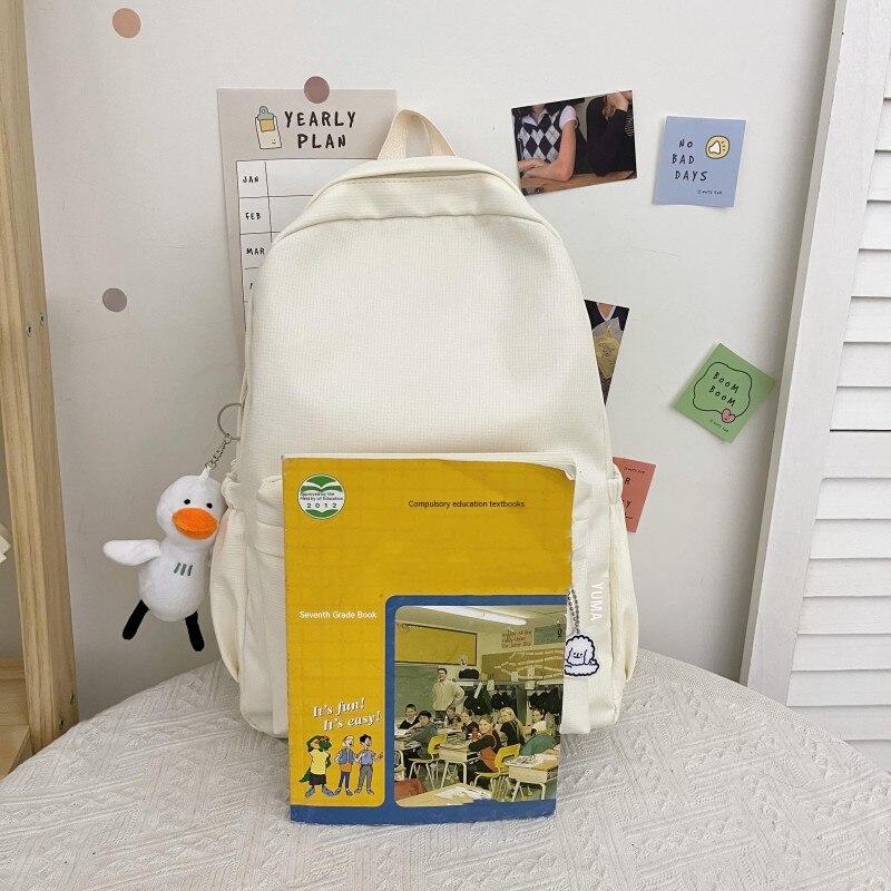 Рюкзак Soft Sister однотонный школьный рюкзак большой вместимости 2022 школьный сезон новый рюкзак для студентов колледжа Ins