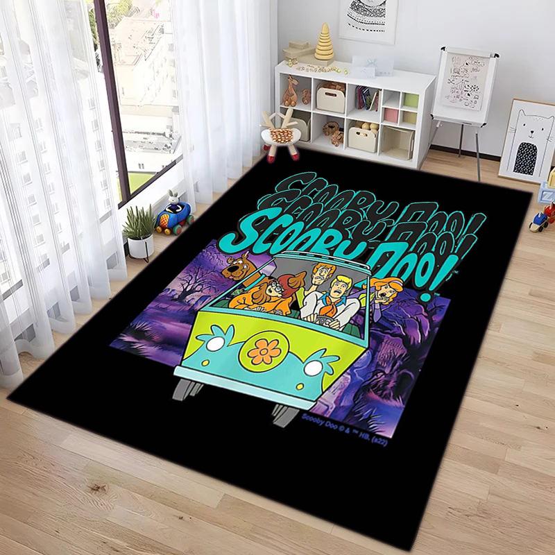 Halloween cartoon comedy adventure movie Scooby-Doo carpet is suitable for living room and bedroom doormats office balcony decorative carpet V2