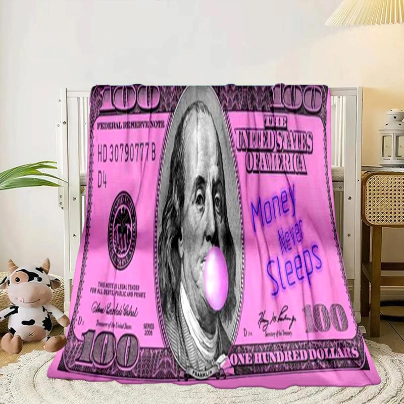 Money Never Sleeps Blanket Flannel Blanket Throw Blanket Sofa Cover Blanket Soft Premium Blanket Picnic Blanket Tv Blanket Gifts