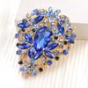 High End Ostentatious Luxury Exquisite Large Rhinestone Colored Brooch Girls Atmospheric Clothing Accessories