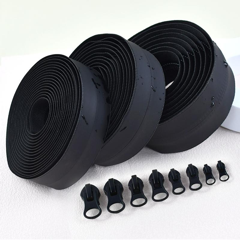 2/3/4/5 м 3#5#8#10# Водонепроницаемые нейлоновые молнии со слайдером-пуллером для одежды, сумки, черные ремонтные наборы для молний, DIY швейные аксессуары