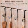 Stainless Steel Hook Punching Free Double S-Shape Hook Kitchen Bathroom Cabinet Door Back Type Coat Towel Storage Hanger