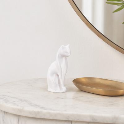 Фигурка кошки 3D-печать Маленькая скульптура кошки Коллекционное животное Настольное украшение для дома