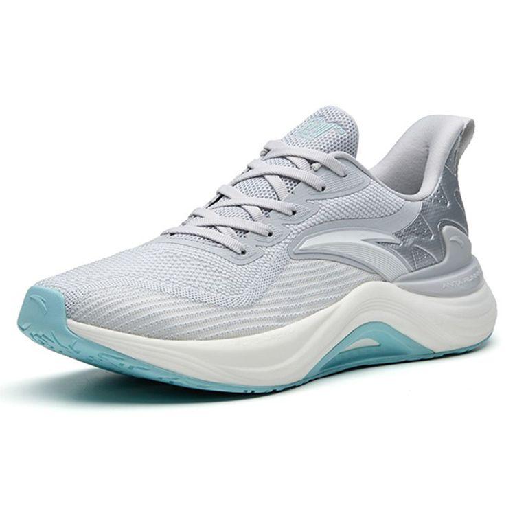 Anta Chuang 2.5 Mesh Cushioning Non-Slip Breathable Durable Low-Top Running Shoes Men Sneaker Gray Silver White 112235582-2