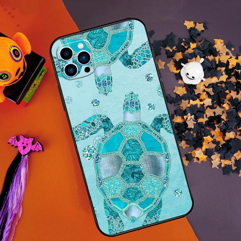 Милый бампер-чехол с морской черепахой для iPhone 16 15 14 Pro Max 11 12 13 Pro Max Mini XR 16e 16 15 Plus Чехол для телефона