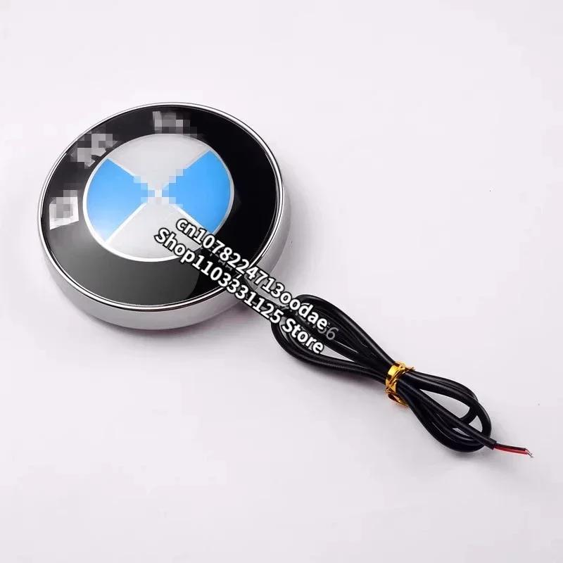 82mm Car Hood Badge LED Beacon Trunk Lighting Emblem Suitable for BMW Car Modification Accessories