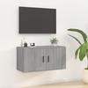 816630 vidaXL Wall-Mounted TV Cabinet Sonoma Grey 80x34.5x40 Cm