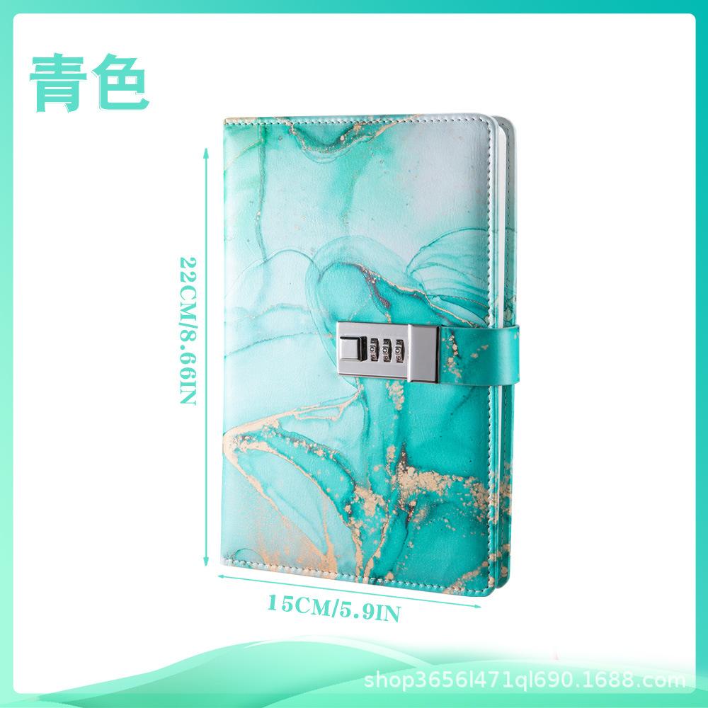 Hot Sale A5 PU Notebook Password Notebook Children's Gifts School Supplies LOGO Customization
