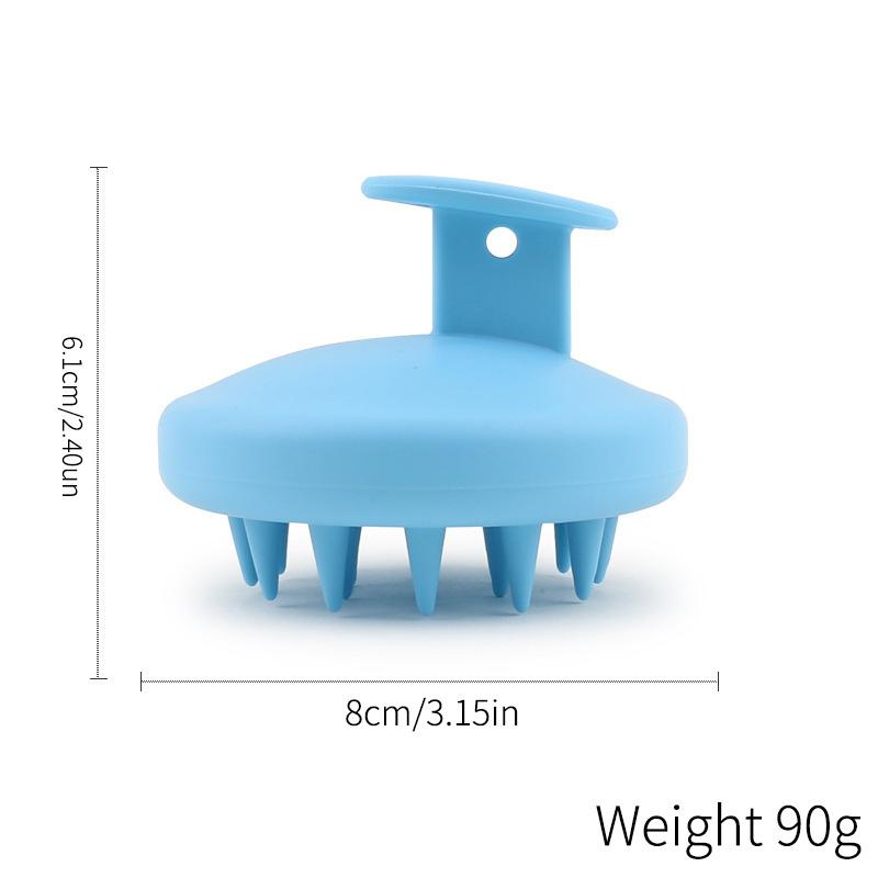 Силиконовая щетка для мытья волос Пшеничная солома Силиконовая щетка для мытья волос Головка щетка Scalp Stop Itch Scratching Comb Парикмахерский набор