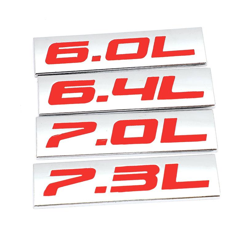 3D 6.0L 6.1L 6.2L 6.4L 7.0L 7.3L Наклейка с эмблемой автомобиля