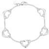 Fashion Jewelry Five Hearts Heart Bracelet Women's Chain