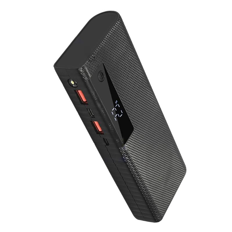 Корпус-кейс для Powerbank на 5 аккумуляторов 20650 с быстрой зарядкой, не требующий пайки, для использования на открытом воздухе, в путешествиях, в экстренных ситуациях