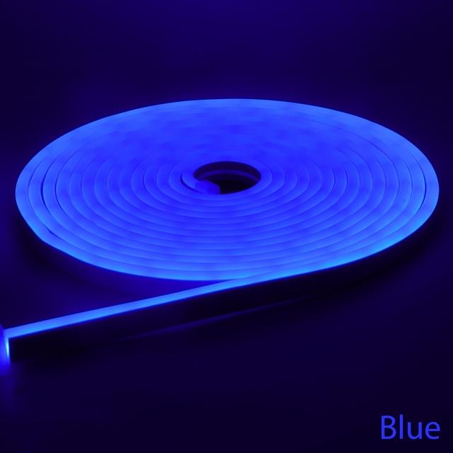 12В DIY 6мм Узкая Неоновая Светодиодная Лента 2835SMD 120Светодиодов/М IP67 Водонепроницаемая Мягкий Свет Форма Планки DC12В Для Внутреннего и Наружного Декора