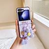 Кожаный чехол для телефона с кольцом-цветком для Samsung Galaxy Z Flip 6 5 4 3 Flip5 Flip4 Flip3 5G Защитный противоударный чехол