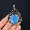 Labradorite Gemstone Pure Copper Wire Wrap Handmade Unique Jewelry Pendant