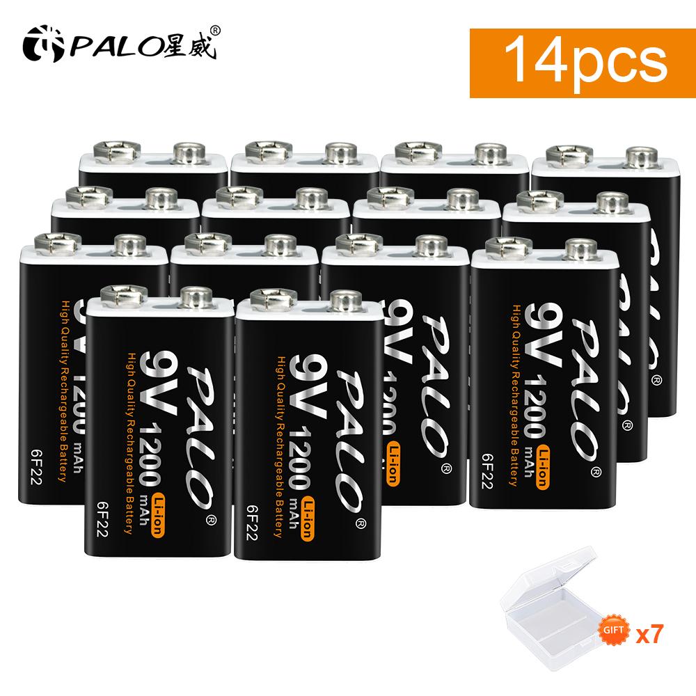 PALO 1200 мАч micro USB 9 В литий-ионная аккумуляторная батарея 6F22 9 В литий-ионная аккумуляторная батарея для модели радиоуправляемого вертолета микрофон игрушка