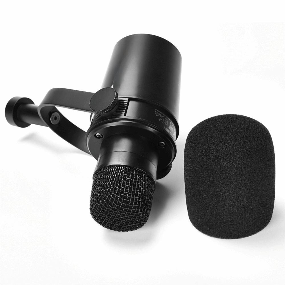 Replacement Mic Windscreen Cover Pop Filter Cover for Shure MV7 / MV7X Recording Studio