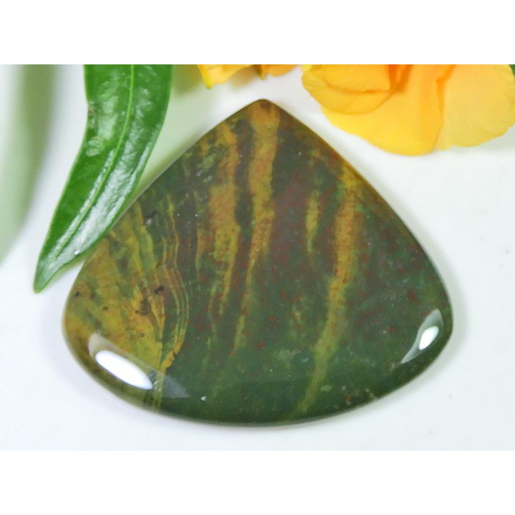 Африканский Красный Натуральный Гелиотроп Ручной Работы Винтажный Грушевидный Драгоценный Камень 40X44X05 ММ SK-927