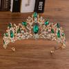 Bridal Crown Headdress Colorful Rhinestone Crown Queen Birthday Headband Wedding Hair Accessories