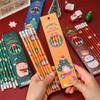 Supplies Xmas Drawing Sketch Pen Set with Eraser Wood Pencil Christmas Standard Pencil HB Pencils