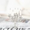 1Set Dollhouse Miniature Candles And Candlestick Cake Candle Holders Toppers