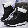 2026 new winter velvet thickened large size outdoor wear-resistant hiking shoes snow boots women's shoes high-top cotton shoes