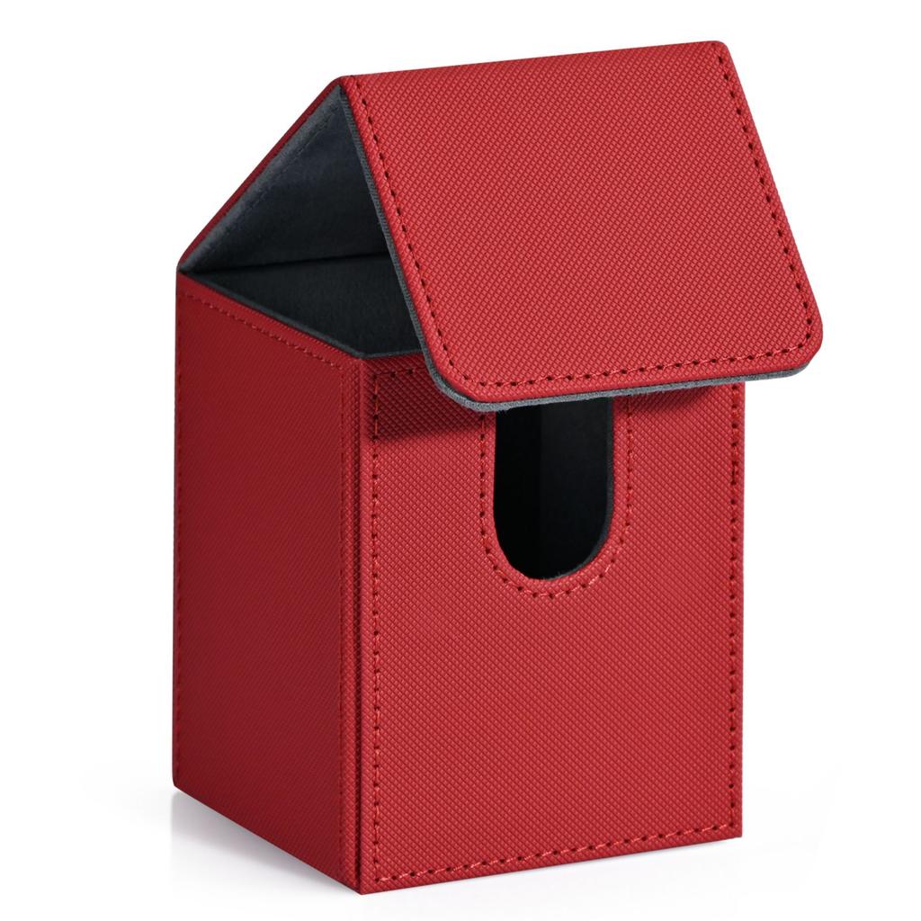 Коробка для колоды карт, Коробка для хранения карт вмещает 100+ карт в одинарных протекторах, Магнитная застежка из ПУ-кожи для карт Magic, карт TCG