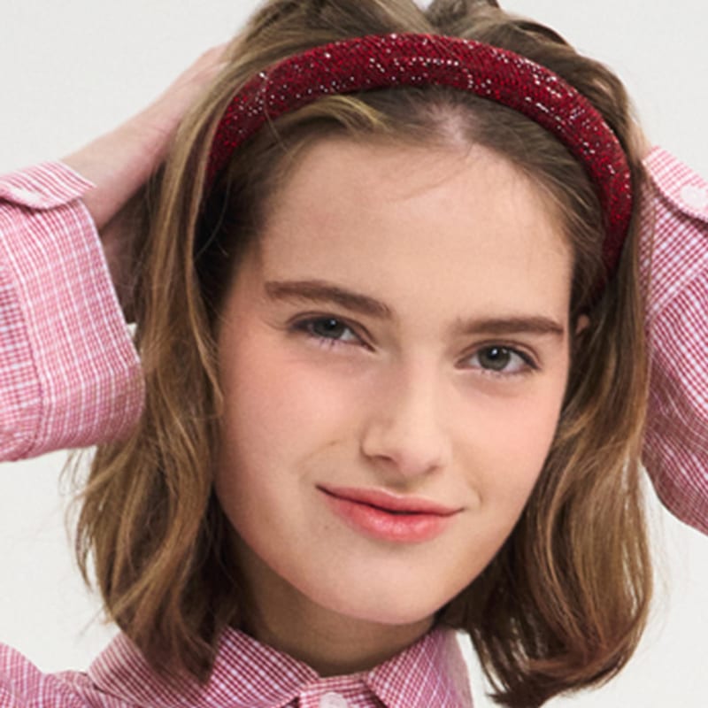 ИЗВИНИТЕ СЛИШКОМ МНОГО ЛЮБВИ Повязка для волос Milky Way volume_Красный