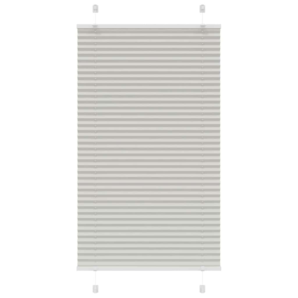 Pleated Blind Light Grey 75 x 150 cm Fabric Width 74.4 cm Polyester
