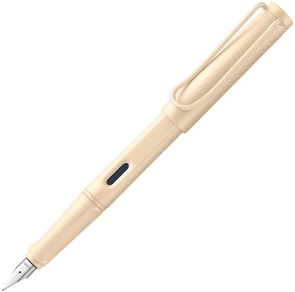 Lamy Safari Cosy Fountain Pen 020 Special A modern fountain pen in cream Features an ergonomic grip and timeless Fine nib One pen Edition color.