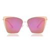 DIFF Becky Rose Gold+pink Mirror Lens Women Sunglasses