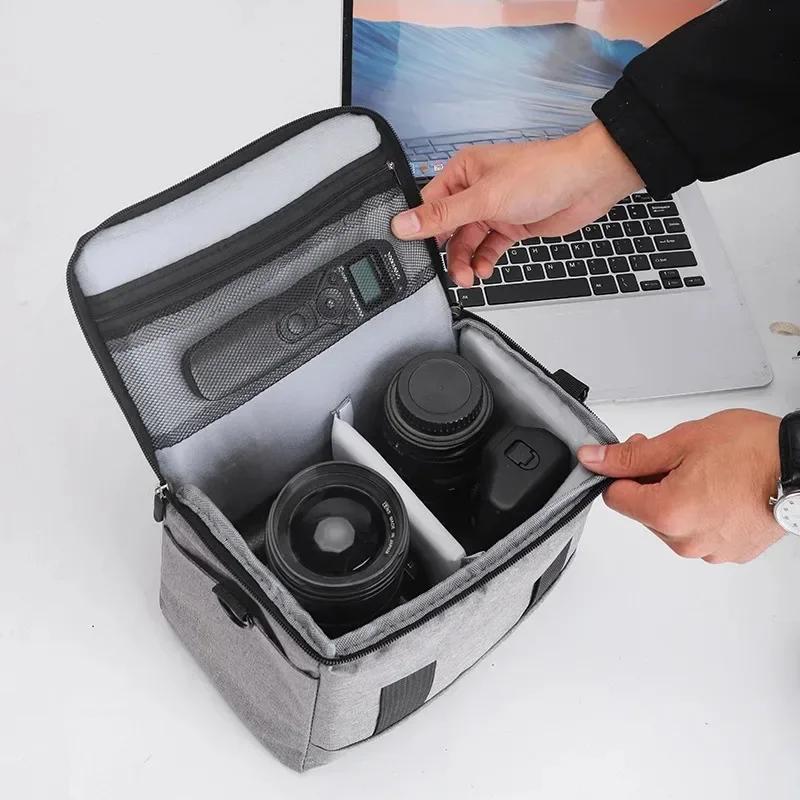 Dslr Bag Handbags Nylon Shoulder Bag Camera Case Portable Photographer For Sony Nikon Canon Panasonic Equipment Crossbody Bag