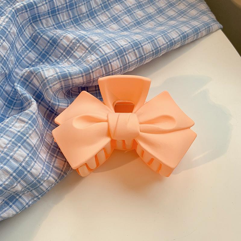 Candy Bow Plastic Large Hair Claws Crab Barrette Clips Women Girls Cute Ponytail Holder Clamps Fashion Sweet Hair Accessories