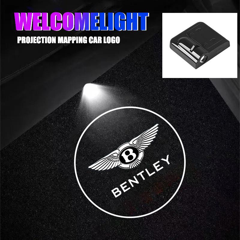 Для Bentley Flying Spur Continental GT Bentayga Mulsanne 2 шт. Светодиодный HD Автомобильный Свет Приветствия на Дверь Проектор Логотипа Лампа Авто Аксессуары