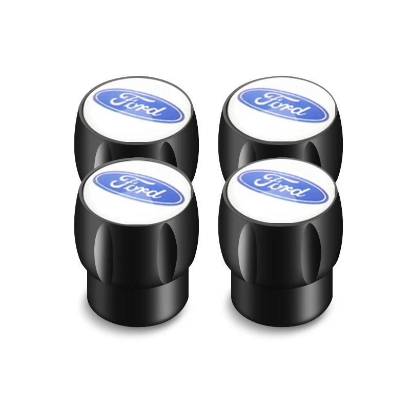 Car Sticker 4PCS Car Tire Valve Cap Tyre Cover for Ford Focus 2 3 Mondeo Explorer Escape Edge Fusion Transit F150 Fiesta Range A