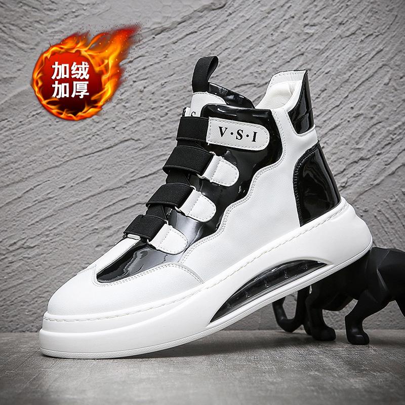 Осенне-зимняя новая мужская обувь с низким верхом на воздушной подушке, молодежная обувь для сноуборда, цвет соответствует корейской версии повседневной обуви Wenzhou Tide