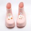 Duck Aqua Shoes женские водонепроницаемые резиновые сапоги конфетного цвета водонепроницаемые сапоги для молодежи для девочек EVA водонепроницаемые сапоги женские розовые до середины голени дождевые сапоги
