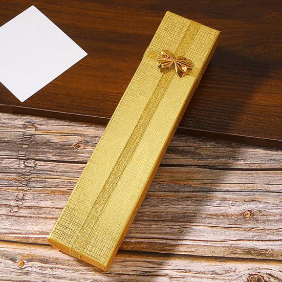 Прямоугольная подарочная коробка для украшений с крышкой и бантом, подарочная коробка на День святого Валентина, для подружки невесты, на свадьбу, на день рождения, коробка для упаковки ожерелья, браслета