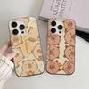 Cute Cartoon Capybara For iPhone 15 16 17 14 13 12 11 Pro Max 16E 16 Plus 17 Air Corrugated Shockproof Phone Cover
