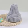 Winter Baby Knit Hat Woolen Warm Kids Crochet Bonnet 6-36 Months Boy Girl Toddler Ear Protection Cap Solid Color Children Beanie