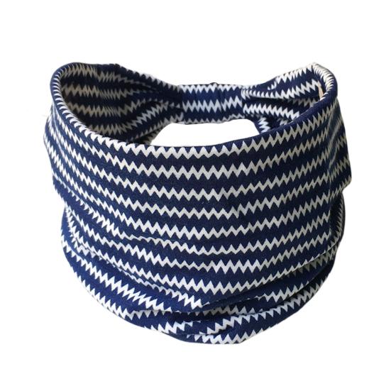 Bohemia Style Yoga Headband Floral Pattern Knot Design Wide Hairband Sweat Absorbing Fitness Sport Headband Head Wrap