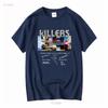 Rare The Killers Band Cotton For Fan Black S 2345xl T Shirt Vintage Washed Graphic Breathable Streetwear Top For Everyday Wear