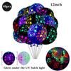Glow in the Dark Party Supplies Neon Blacklight Tableware Set Happy Birthday Banner Balloons Neon Glow Party Retro Disco Decor