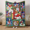 1pc Christmas Donald Duck Quilt Coverlet Throw Blanket for Home Office Outdoor Gift Decoration