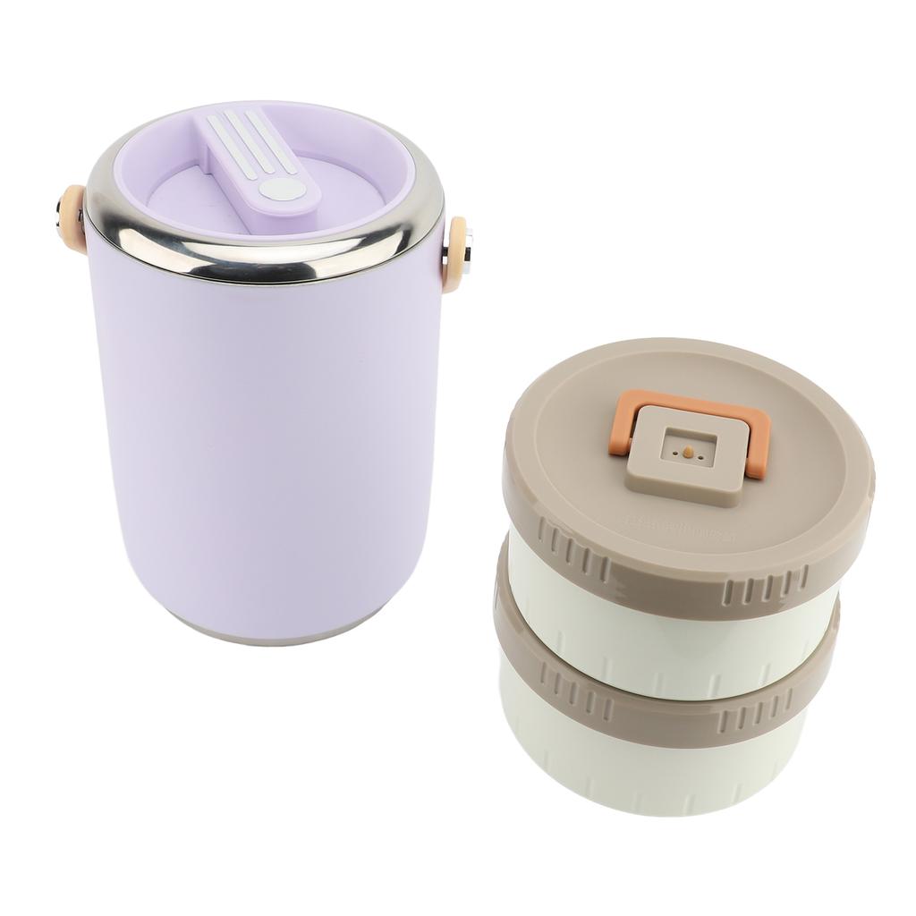 Вакуумный изолированный пищевой контейнер 2 л 304 нержавеющая сталь штабелируемый портативный изолированный ланч-бокс горячий