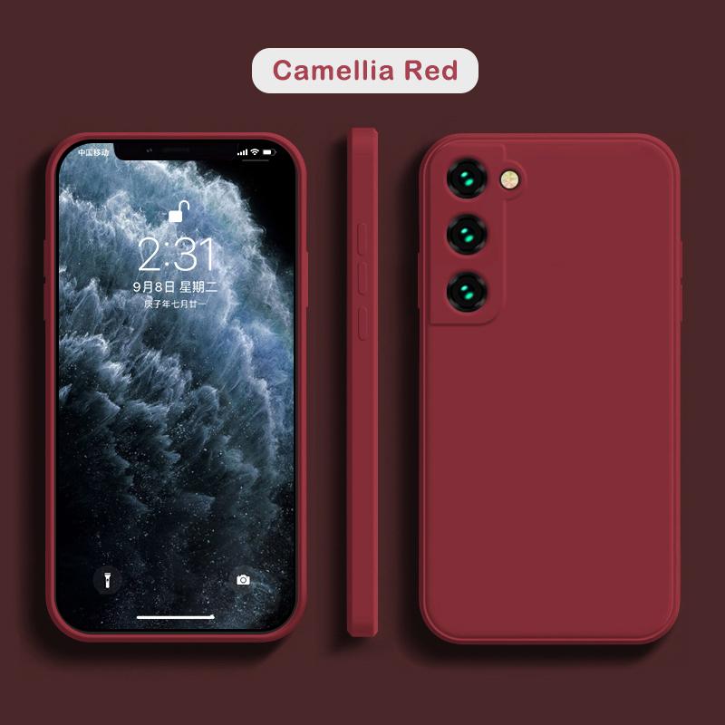 Роскошный квадратный чехол из жидкого силикона для Samsung Galaxy S26 S25 S24 S23 FE S22 Ultra S21 S20 S10 Plus A52 A53 A54 A33 A72 A32 4G 5G Мягкая крышка
