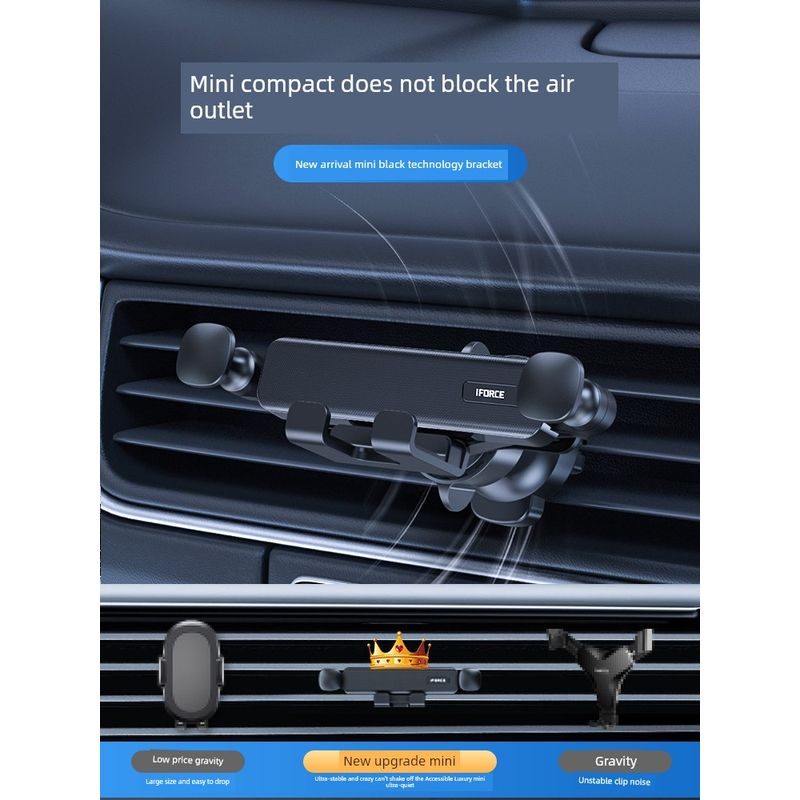 Car Mi Pocket Mobile Phone Holder Car Air Outlet 2024 Upgraded IForce G6 Invisible Retractable on-Board Bracket